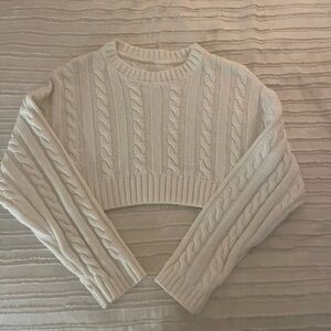 Urban outfitters white cropped sweater